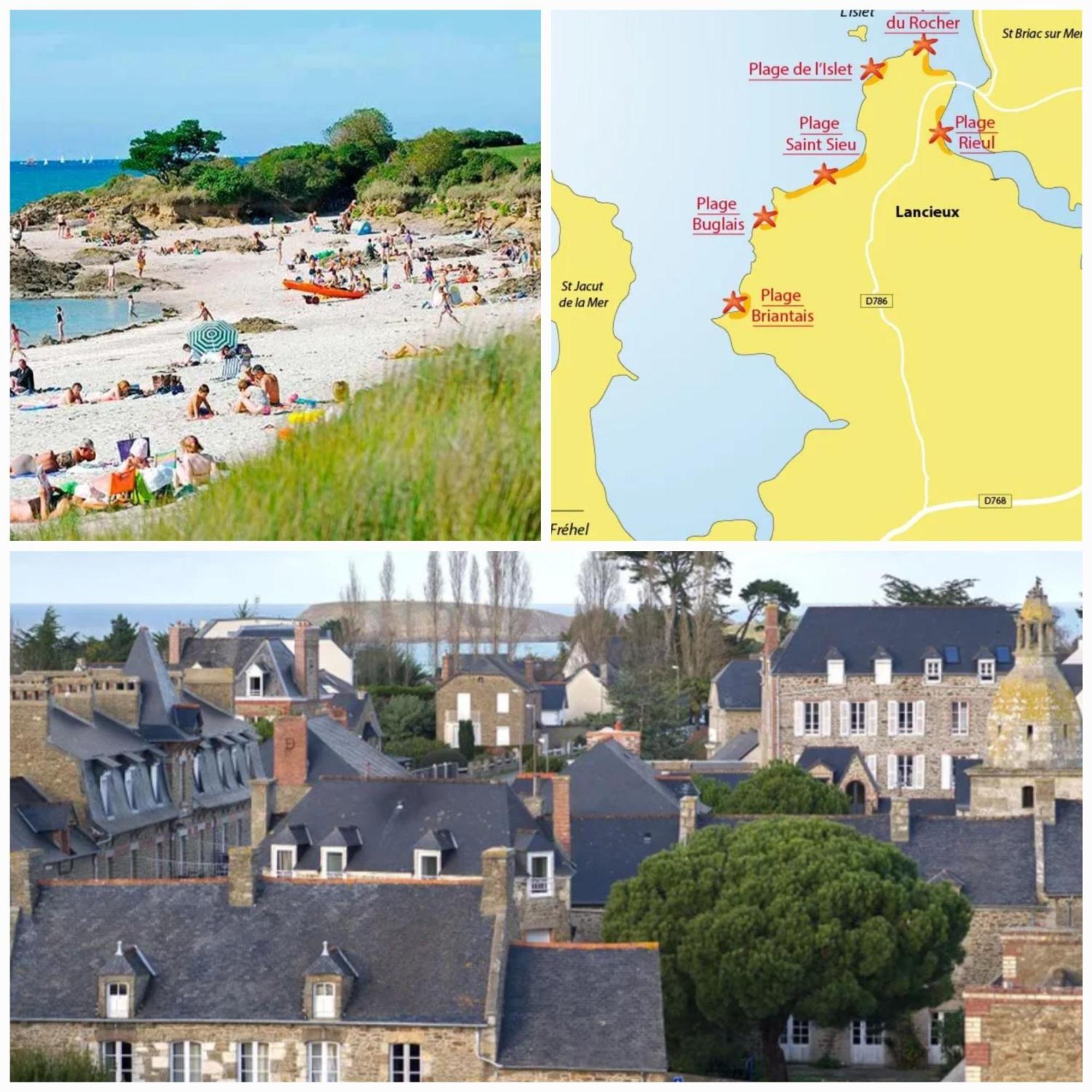 Maison Familiale Sur La Cote D'Emeraude Lancieux Exterior foto